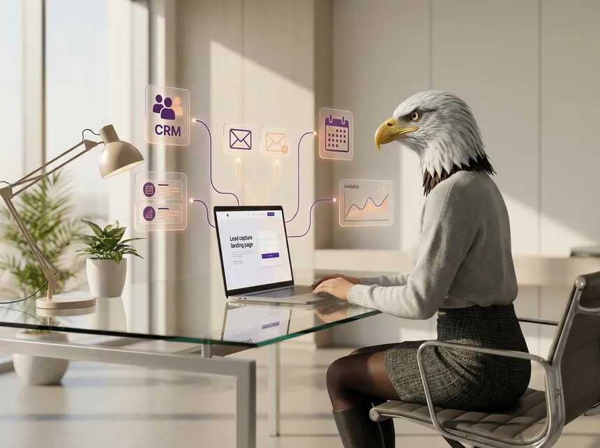 Web de captación de leads conectada con embudo de seguimiento automatizado